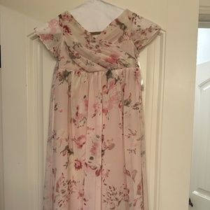 revelry kids Harper chiffon faux wrap dress